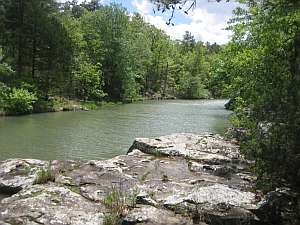 Robbers Cave - Lake Ledge.